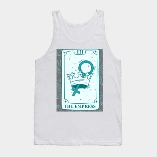 The Empress Tarot Card and Crystals Graphic Tank Top